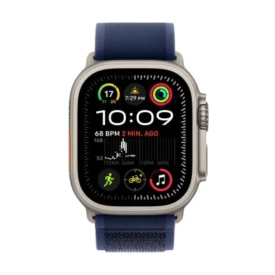 Apple Watch Ultra 2 Gps + Cellular 49Mm Natural Titanium Case With Blue Trail Loop - S/M